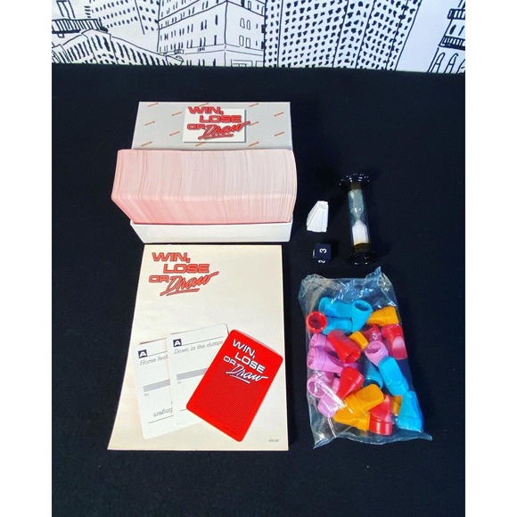 Vintage 1987 Win Lose or Draw Board Game Milton Bradley Disney COMPLETE NOB! - Picture 10 of 12